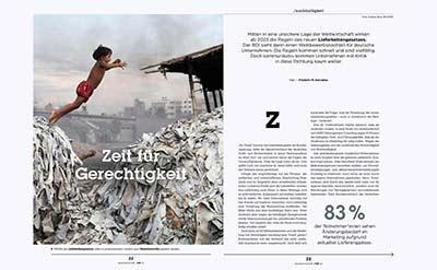 absatzwirtschaft Magazin – Innenteil mit Bildstrecke