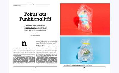 absatzwirtschaft Magazin – Innenteil mit Bildstrecke